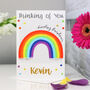 Personalised Rainbow Thinking Of You Card, thumbnail 3 of 6