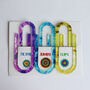 Tie Dye Jumbo Paperclips, thumbnail 4 of 5