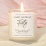 40th Birthday Gift Heart Design Candle, thumbnail 1 of 5