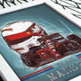 Nigel Mansell Motor Racing Champion Print, thumbnail 2 of 4