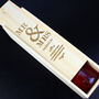 Personalised Mr And Mrs Wooden Wine Bottle Box, thumbnail 4 of 4