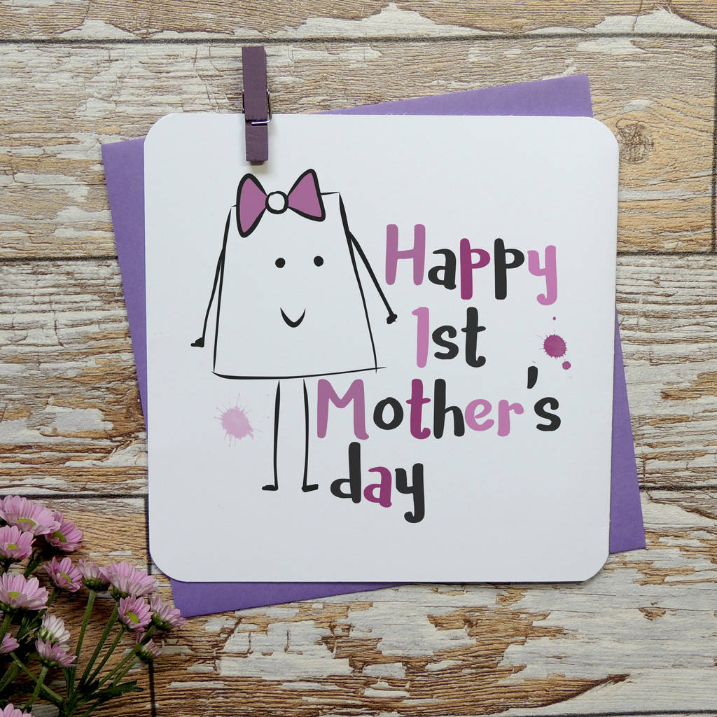 Happy 1st Mother's Day Card By Parsy Card Co | notonthehighstreet.com