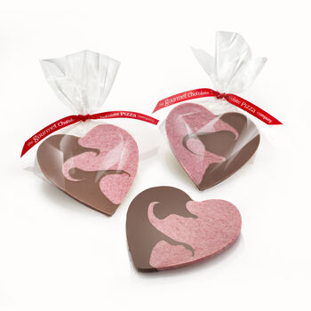 Two Pack Milk And Raspberry White Chocolate Hearts, 5 of 5
