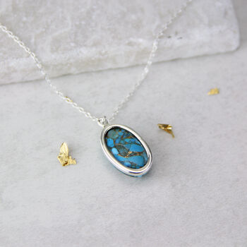 Sterling Silver Turquoise Necklace, 4 of 10