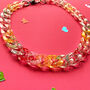 Speckled Acrylic Link Statement Necklace, thumbnail 4 of 6