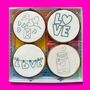 'Jar Of Hearts' Colour Me Biscuit Set, thumbnail 2 of 2