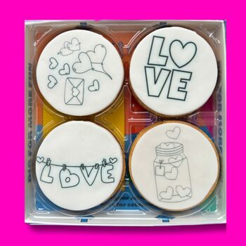 'Jar Of Hearts' Colour Me Biscuit Set, 2 of 2