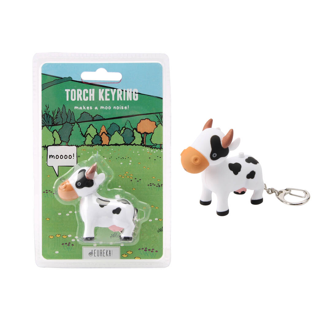 Cow Torch Keyring With Sound Effects, 1 of 2