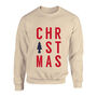 Unisex Christmas Sweatshirt – Nude, thumbnail 1 of 2