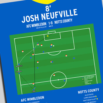 Josh Neufville Goal League Two Play–Offs 2025 Afc Wimbledon Print, 2 of 2