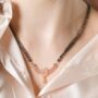 Zircon Mangalsutra Black Beads Pendant Necklace, thumbnail 1 of 4