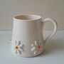 Handmade Ceramic Daisy Coffee Mug, Tea Cup, thumbnail 2 of 8