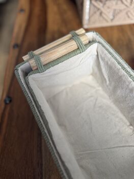 Set Of Two Macrame Skincare Makeup Organiser Storage, 9 of 11