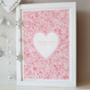 Personalised Floral Heart Wedding Print, thumbnail 3 of 9