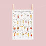 The A To Z Of Cocktails Print, thumbnail 2 of 6