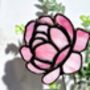 Pink Peony Flowers Stained Glass Gifts By Post, thumbnail 3 of 6