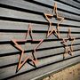 Three Large Metal Star Decorations For Any Home Or Garden, thumbnail 3 of 12