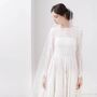 Barely There Wedding Veil • Minimal Wedding Veil • Lightweight Wedding Veil • Raw Edge Wedding Veil • Sheer Wedding Veil, thumbnail 3 of 12
