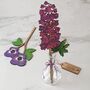 Handpainted February Birthday Flower Violet With Bottle, thumbnail 7 of 8
