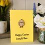 Personalised Easter Chick Wooden 3D Keepsake Card, thumbnail 2 of 2