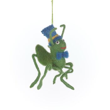 Handmade Felt Jimothy Cricket Decoration, 2 of 3