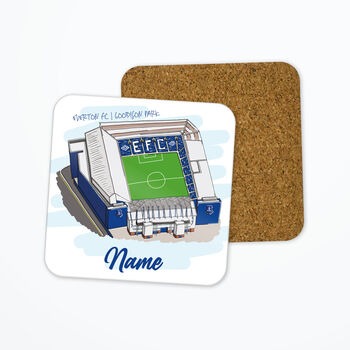 Personalised Everton Fc Coaster, Goodison Stadium, 2 of 2