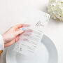 Wildflowers Menus With Optional Place Cards, thumbnail 2 of 4