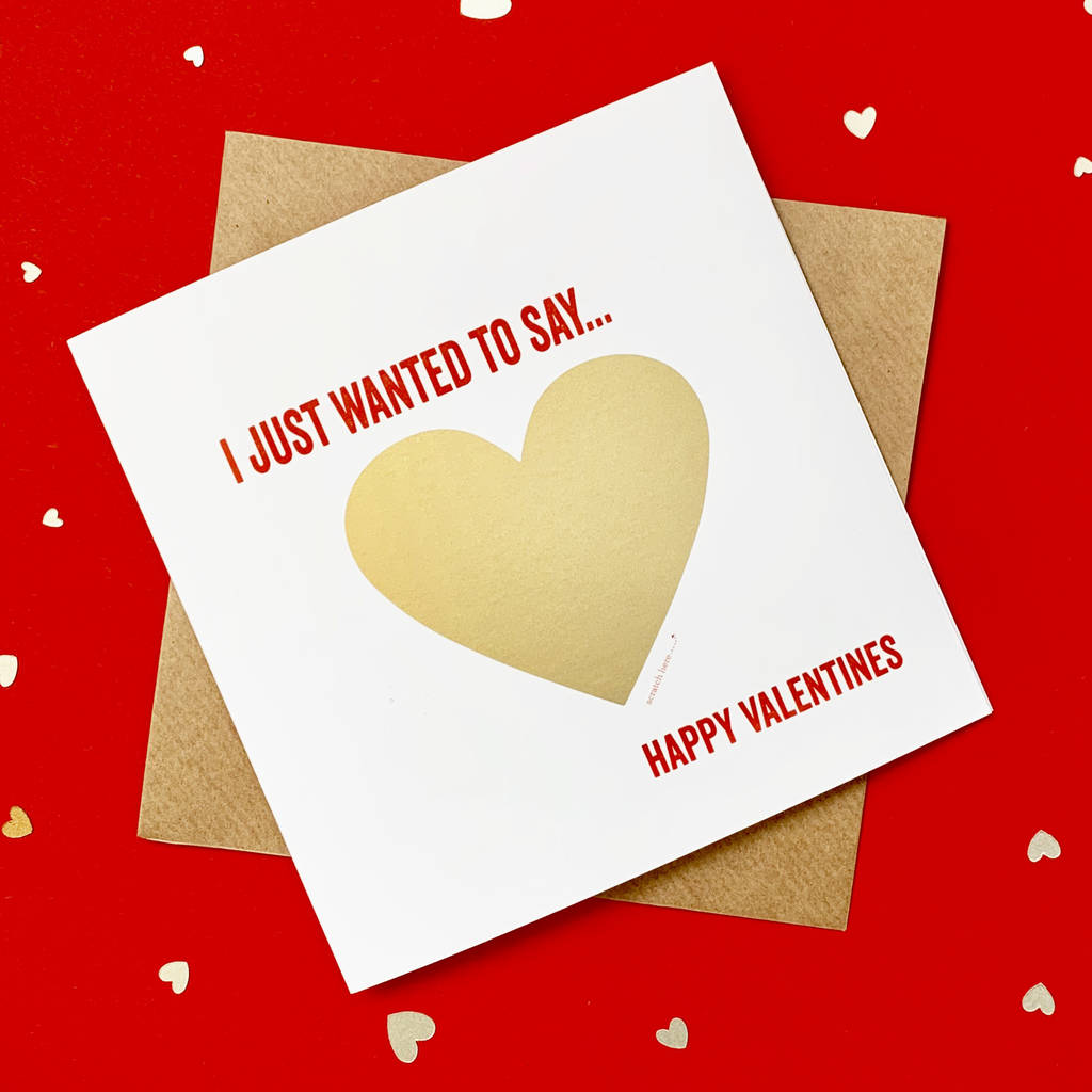 Personalised Scratch Valentines Card By Allihopa