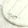 Personalised Family Tree Initials Necklace, Silver Or Gold Tone, thumbnail 9 of 12