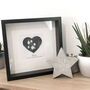 Unframed Paw Print Monochrome Heart Artwork, thumbnail 3 of 3