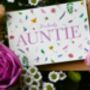 Auntie Plantable Wildflower Seeded Card, thumbnail 1 of 2