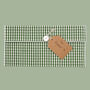 Reusable Organic Gingham Eco Envelope Tall | Sage Green, thumbnail 3 of 5