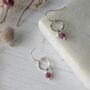 Ruby Circle Earrings, thumbnail 3 of 6