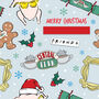 'Friends' Personalised Christmas Wrapping Paper, thumbnail 2 of 2