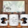 Personalised Black And Tan Dachshund Dog Hearts Pet Gift Mug, thumbnail 2 of 2