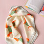 Personalised Fancy Foxes Silky Square Scarf, thumbnail 7 of 10