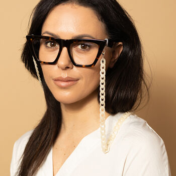 Glasses Chain – Ivory Dainty Acrylic Chain, 4 of 6