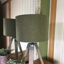 Camilla Tussock Green Tweed Floral Lined Lampshades, thumbnail 3 of 7