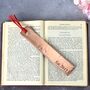 7th Anniversary Solid Copper Metal Bookmark, thumbnail 1 of 12
