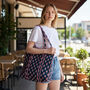 Blue And Pink Ditsy Floral Quilted Cotton Tote Bag, thumbnail 2 of 6