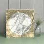 Personalised Map With White Circle Background, thumbnail 3 of 10