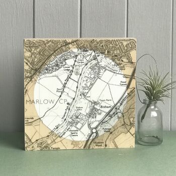 Personalised Map With White Circle Background, 3 of 10