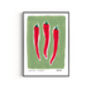 Three Chillis Hand Painted Art Print, thumbnail 5 of 6