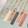 Personalized Wooden Bookmark Handmade Gift Teacher, thumbnail 1 of 8