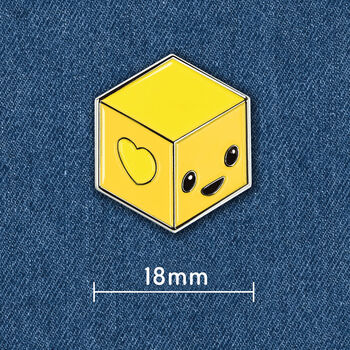 Block Happy Enamel Pin, 2 of 2