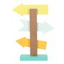 Easter Directional Arrow Standing Sign, thumbnail 2 of 2