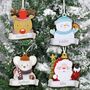 Personalised Set Of Christmas Character Decorations, thumbnail 2 of 5