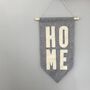 Home Hand Stitched Wool Felt Pennant Flag, thumbnail 2 of 3