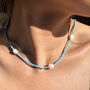 Jade Bead And Freshwater Pearl Necklace, thumbnail 2 of 8