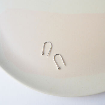 Mini Arc Earrings Silver, 3 of 5